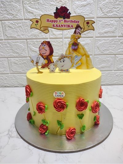 Beauty & the Beast themed Princess Cake